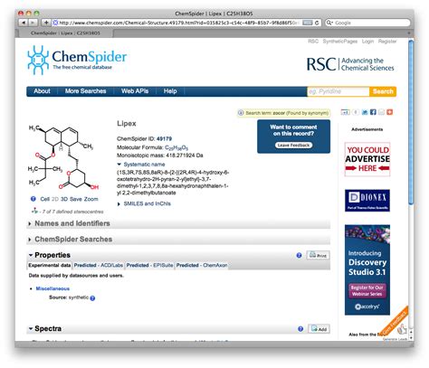 Chemical Structure Search .